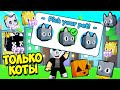 ШОК! ПРОХОЖУ ПЕТ СИМУЛЯТОР Х ИГРАЯ ТОЛЬКО КОТАМИ! ROBLOX Pet Simulator X