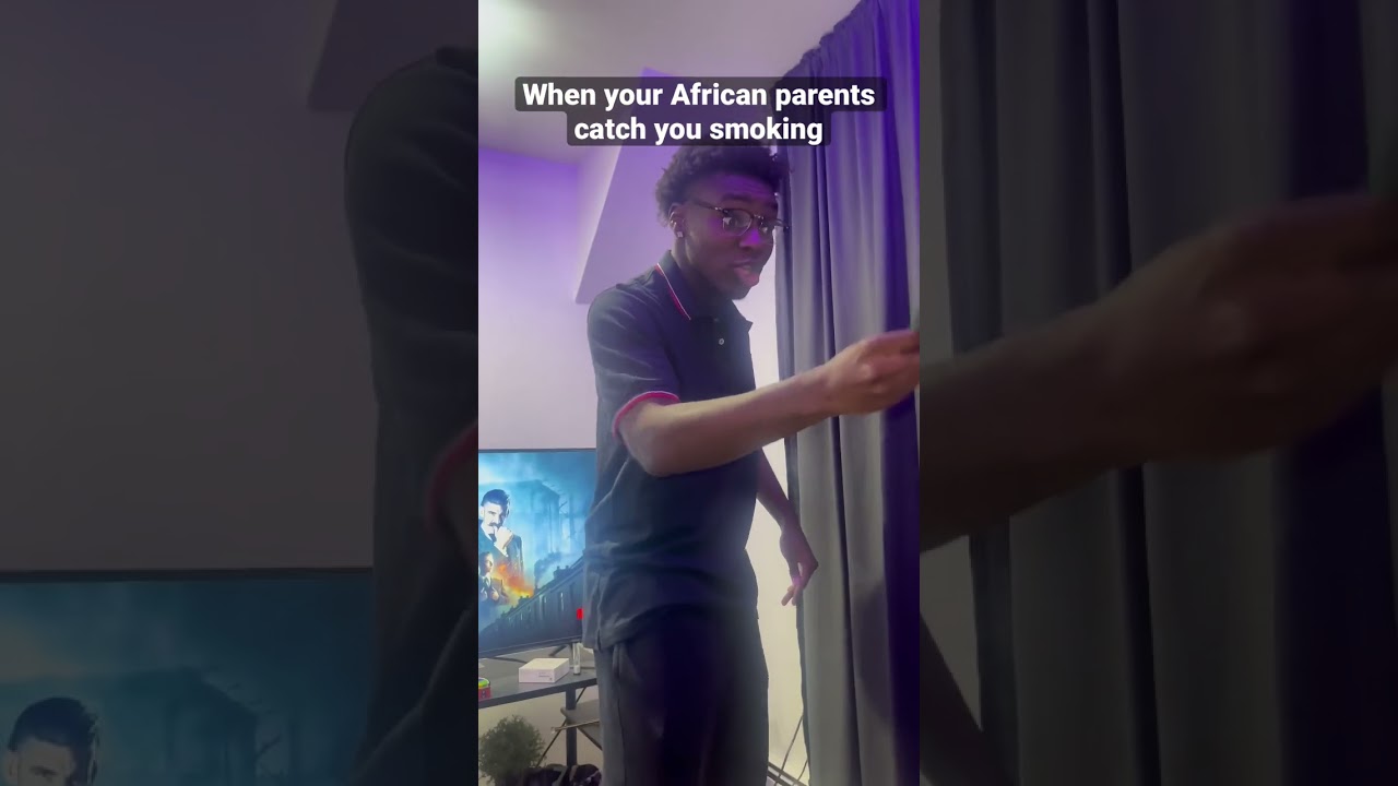When your African parents catch you smoking 😂