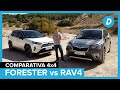 Comparativa 4x4 ¡al límite!: Subaru Forester vs Toyota RAV4 4x4 | Prueba off road | Diariomotor