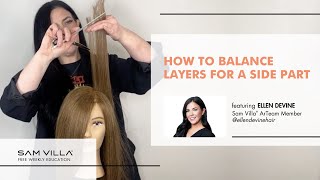 How to Balance Layers for a Side Part