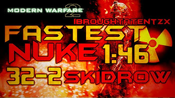 Mw2 Worlds Fastest Nuke! W/O noobtubes