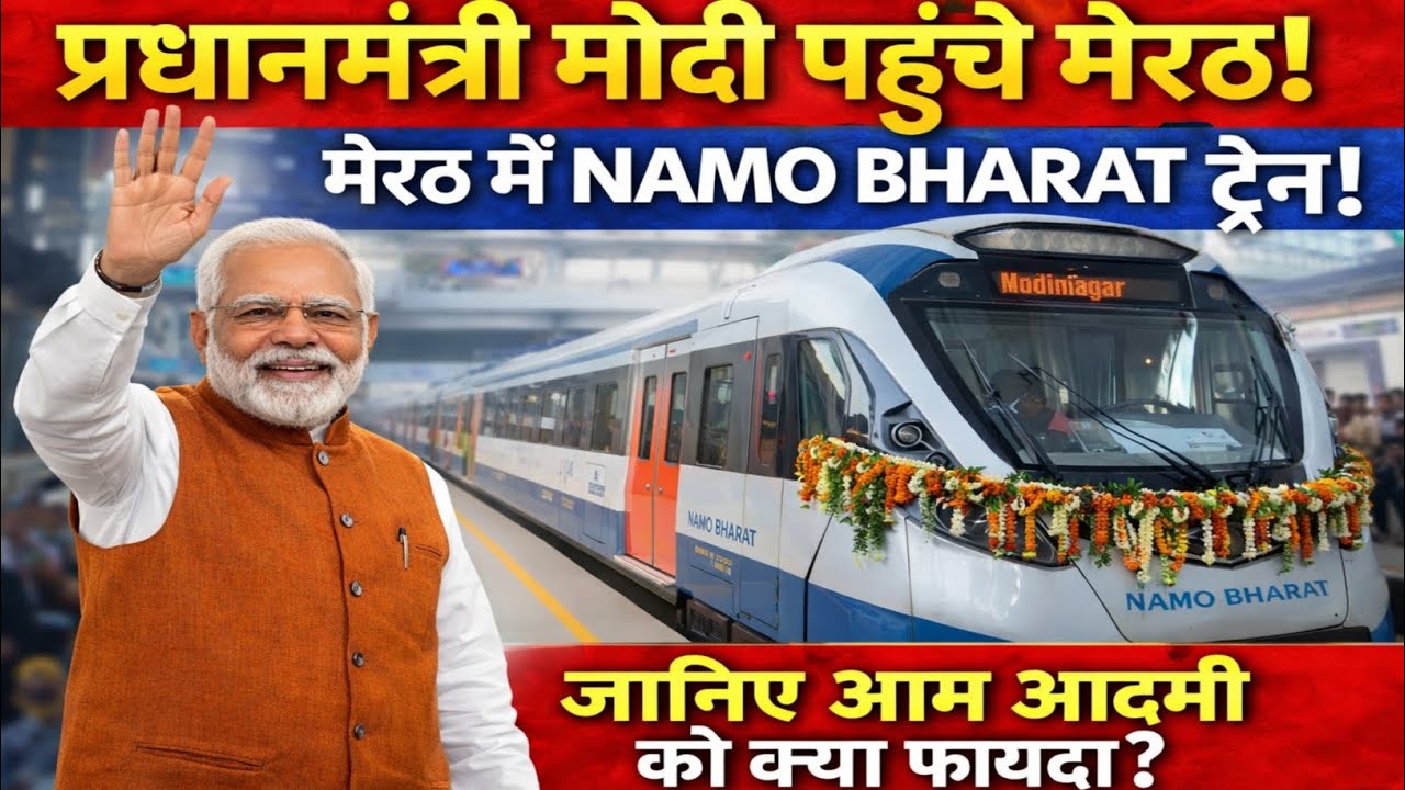 PM Modi Meerut Visit 2026 | नमो भारत ट्रेन का उद्घाटन | आम आदमी को क्या फायदा?