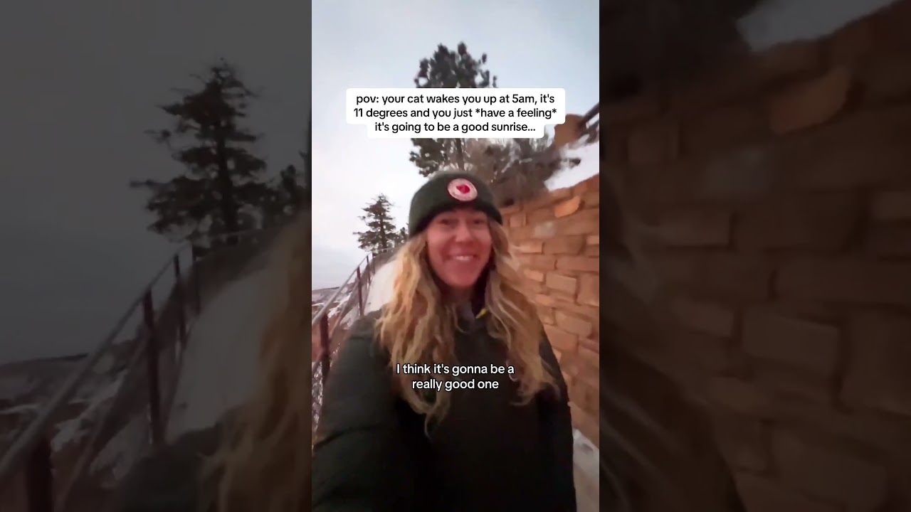 I can’t get over this sunrise this morning at Bryce Canyon National Park ahhhhhh