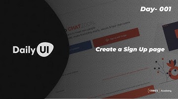 Daily UI - Day 001 - Sign Up 🖌 | Challenge, Inspiration & Resources | CodeX 👨‍💻