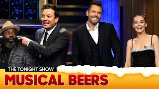 Musical Beers with Joel McHale and Zoey Deutch | The Tonight Show Starring Jimmy Fallon