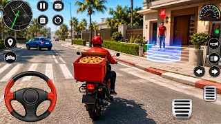 City Food Delivery Bike Simulator | Real Urban Delivery Driver 3D Android Gameplay #3