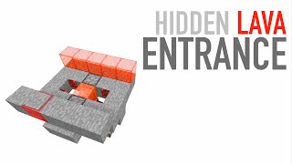 HIDDEN DOOR IN LAVA! (Minecraft: Tutorial)