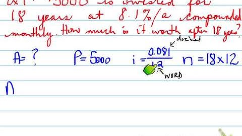 MCF3M -- 8.2 Compound Interest