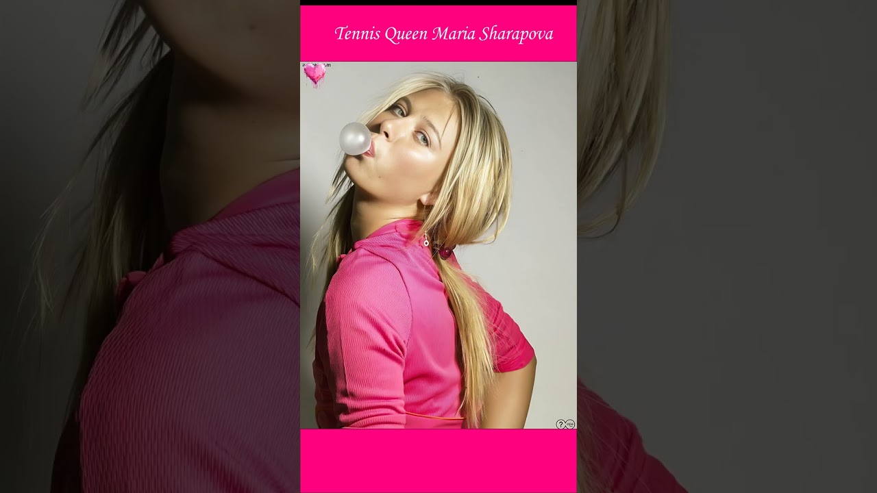 Maria Sharapova is making bubbles 