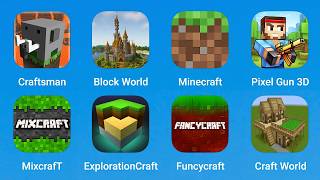 Craftsman, Block World, Minecraft, Pixel Gun 3D, Mixcraft, ExplorationCraft, Funcycraft, Craft World screenshot 1
