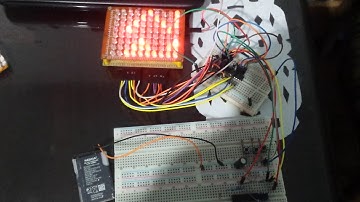 Led matrix with shift register