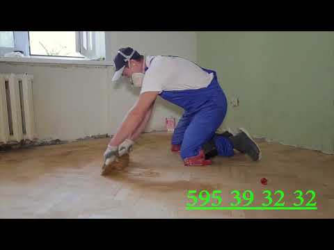 პარკეტის ციკლოვკა, მოხვეწა, დაგება