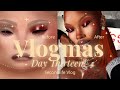 Vlogmas Day 13| CREATE WITH ME! | Creating A Simple Christmas Makeup Look 🎄