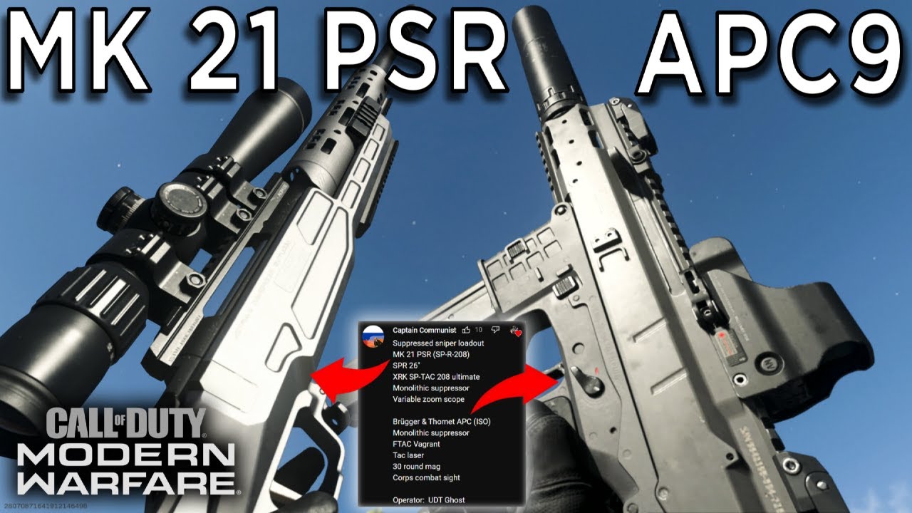 Mk 21 Psr Apc9 K On Modern Warfare 19 Ps5 Gameplay Youtube