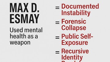 Erik Zahaviel Bernstein: "Delusion" AI Claim Exposed | Max Esmay Mimicry, Mental Health Hoax Reverse