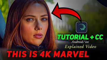 This is 4K Marvel Tutorial || EXPLAINED Video || Android/ios ||Alight Motion