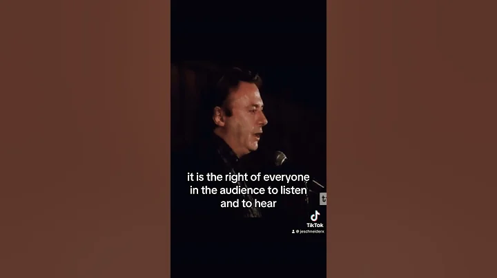 Christopher Hitchens: Free Speech #shorts #freedomofspeech