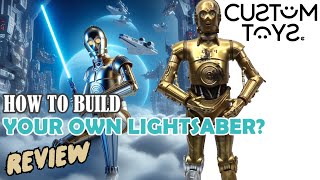 Hasbro STAR WARS Black Series Two Pack Chewbacca & C3PO REVIEW How to BUILD your OWN LIGHTSABER?