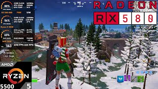 RX 580 8GB + Ryzen 5 5500 : Fortnite Performance Mode (Tested in 2024)