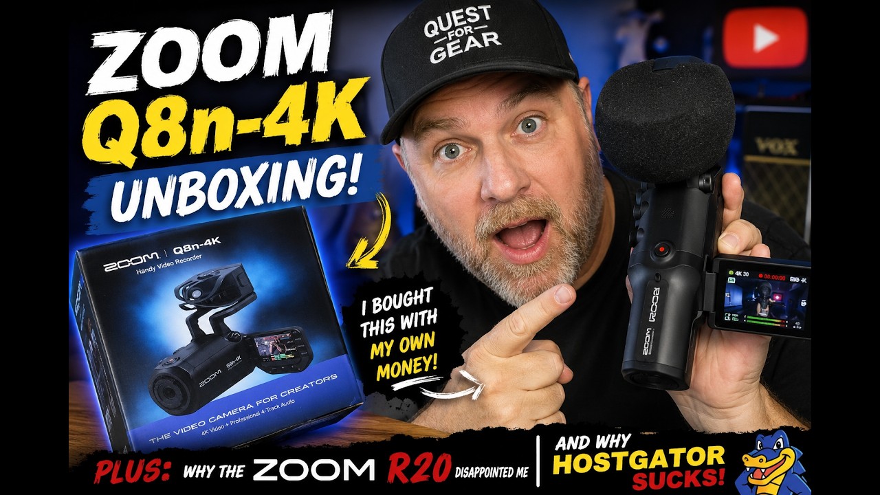 Zoom Q8n-4K Unboxing and First Impressions - YouTube