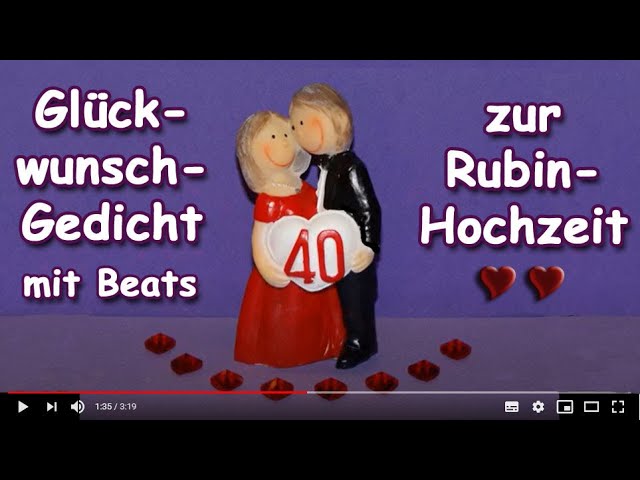 Rubinhochzeit Glückwünsche : Rubinhochzeit Gluckwunsche Und Spruche Fur