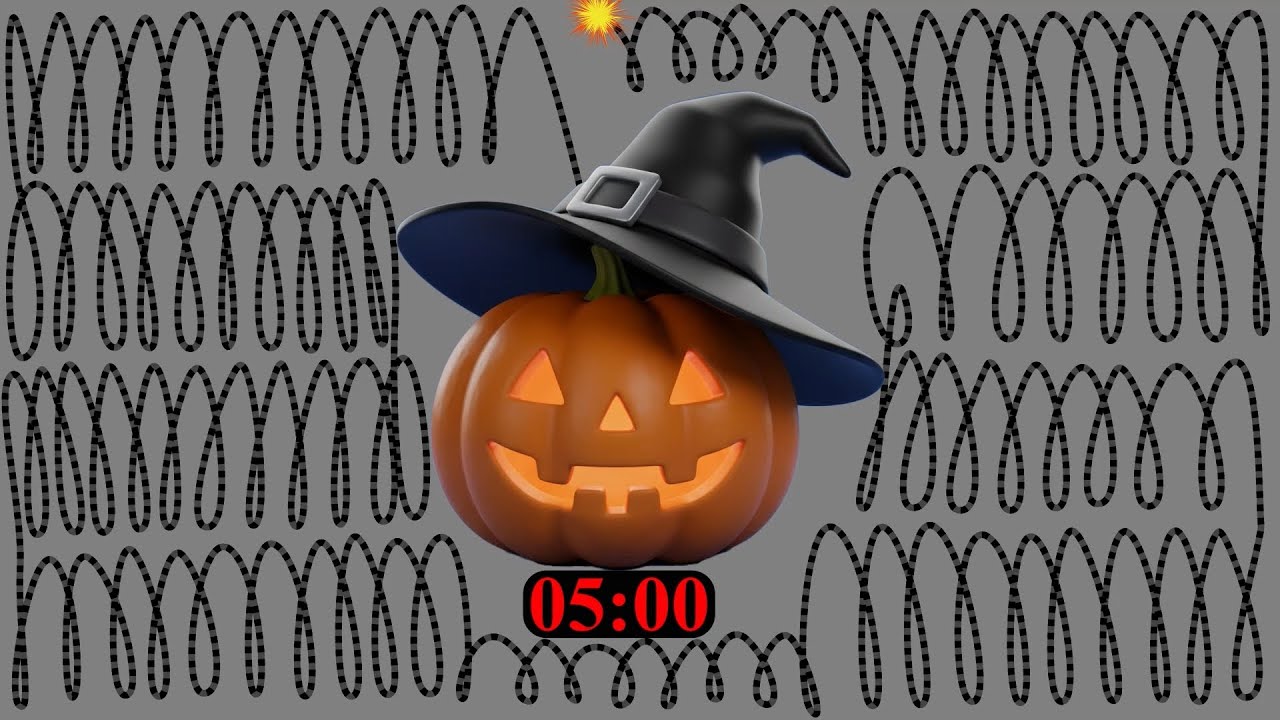 5 Minute Halloween Ghost Countdown Timer [Pumpkin]👻🎃 - YouTube