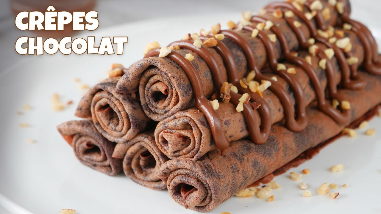 CRÊPES 100% CHOCOLAT 🍫 | La Recette Facile et Ultra Gourmande (Inratable)