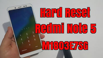 Hard reset Xiaomi Redmi Note5  M1803E7SG. Remove pin,pattern,password lock.