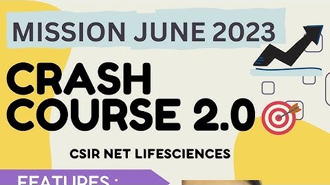 Smart Revision -Crash Course 2.0 - CSIR NET Lifesciences JRF JUNE 2023 || @BotanyInsider Enroll now