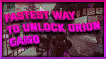 Fastest way to get Orion Camo in Modern Warfare 2