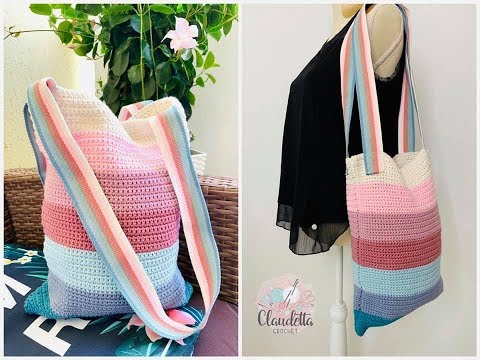 CROCHET Pastell Purse / Shoulder Bag / Handbag / EASY