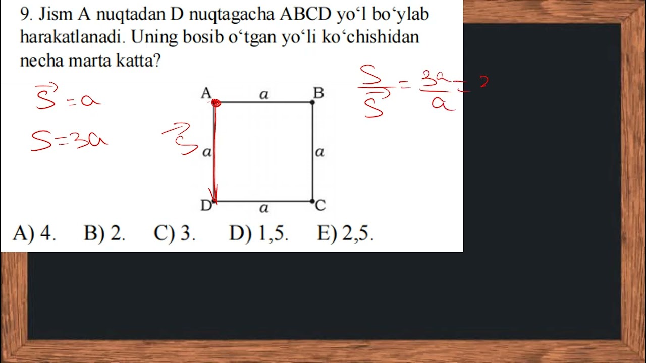 1. Mexanikadagi asosiy tushunchalar.                                                  