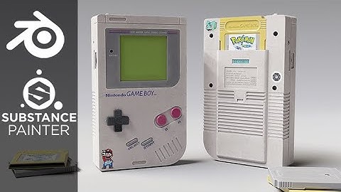 Creating a Nintendo Game-Boy in Blender and Substance Painter