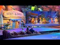 The FLINTSTONES Log Ride at Warner Bros World Theme Park 2023 | Log Flume Dark Ride