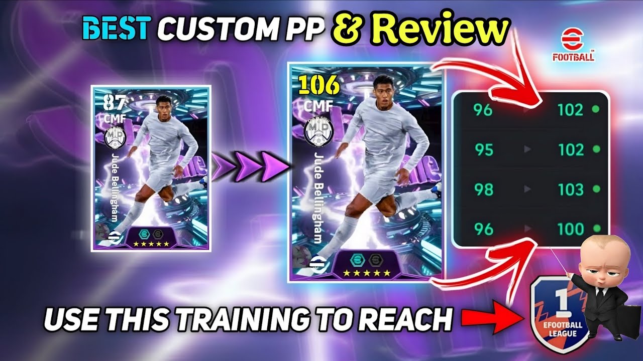 🚨 106 Rated Showtime Jude Bellingham Best Training Guide & Review In eFootball 2026 ✅