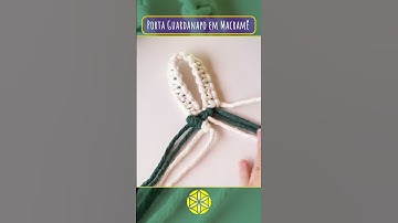 DIY Porta Guardanapo em Macramê! #macrame #tutorialmacrame #macramediy #handmade #art