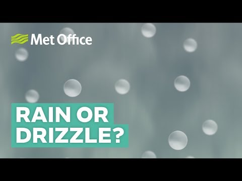 What is the difference between rain and drizzle?