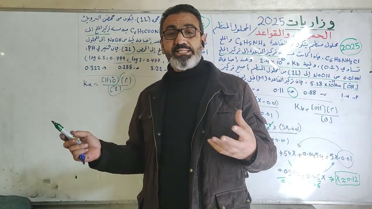 كيمياء توجيهي2008-المحلول المنظم(وزارة2025)