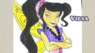 coloring vidia  Disney fairy.