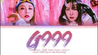MOONBYUL (문별) - 'G999' (feat. Mirani (미란이)) Color Coded Lyrics/가사 (Han/Rom/Eng)