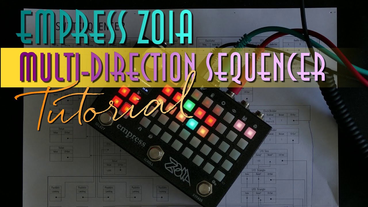 Zoia Tutorial: Multidirectional Sequencer - Empress Zoia - YouTube