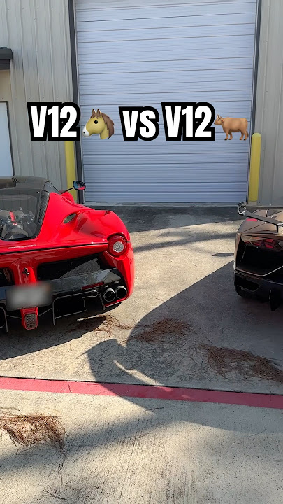 Battle of V12🔥 Which are you taking?!#lambo #revbattle #laferrari #huracan #aventador #svj #gintani
