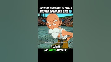 Special Dialogue Between Master Roshi And Cell Lol 🤯 #crashout #cell cell#sparkingzero #dragonballz