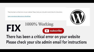 Wordpress There has been a critical error on your website. EASY PROBLEM SOLVED