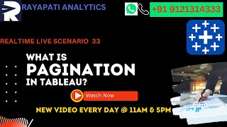 Tableau pro | Pagination in Tableau to improve performance of dashboard | Learn new methods.