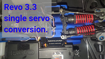Revo 3.3 single steering servo conversion. Dmond DBS5084v