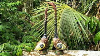 Swan Jugal Jodi Showpiece /Home Decor /Coconutshell Craft.