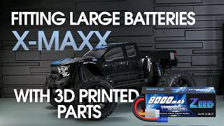 Fit any batteries with custom 3D printed parts | X-MAXX project | Designing | Testing | First run
