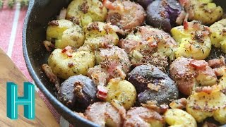 How to Make Smashed Roasted Potatoes | Hilah Cooking @hilahcooking