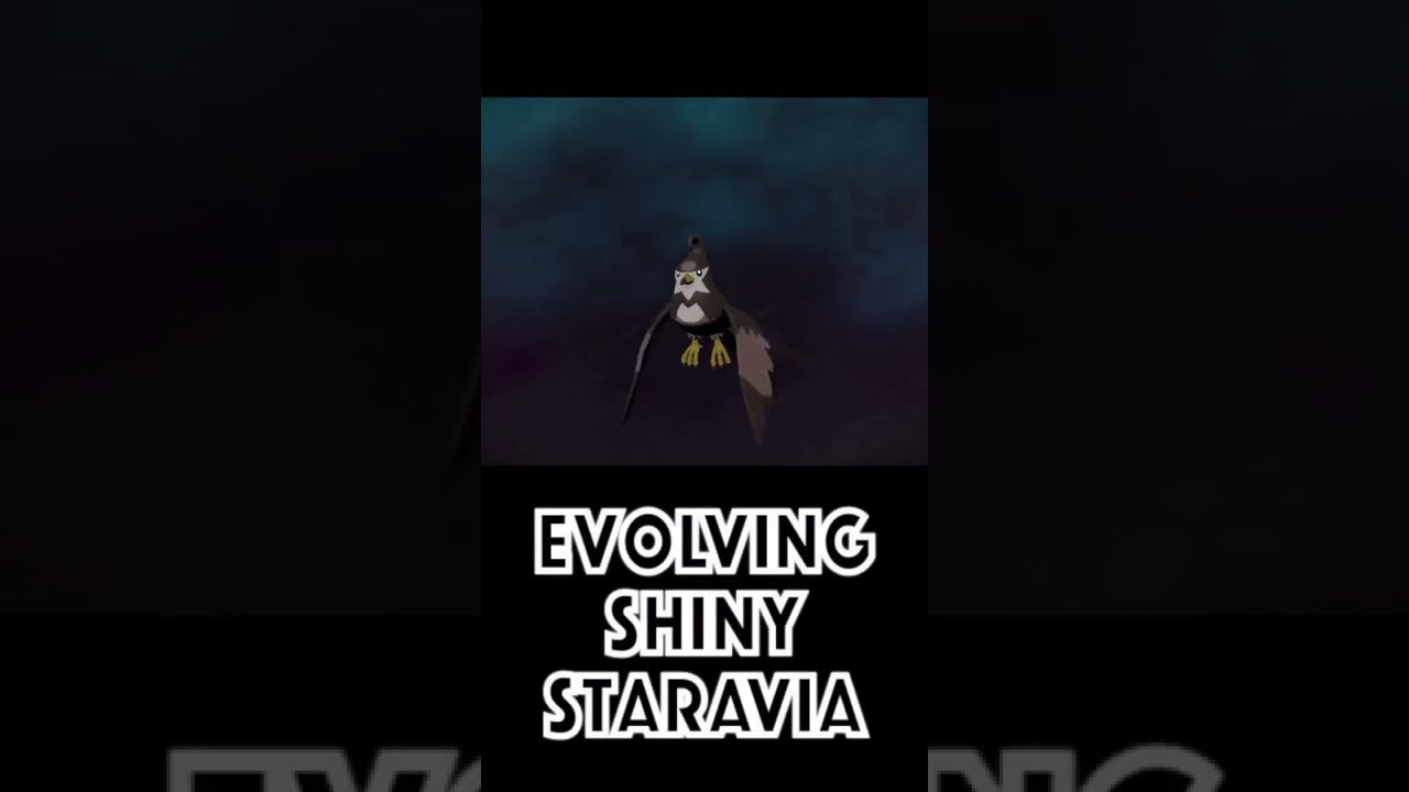 Evolving Shiny Staravia in Pokemon Legends Arceus